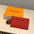 Louis Vuitton Zipped Card Holder 13cm Red
