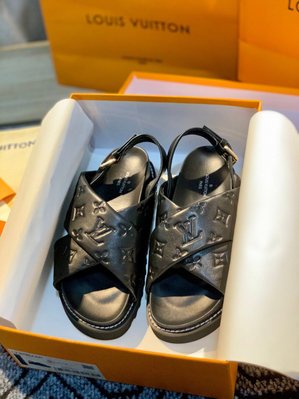 Louis Vuitton Paseo FlatComfort Sandal Black