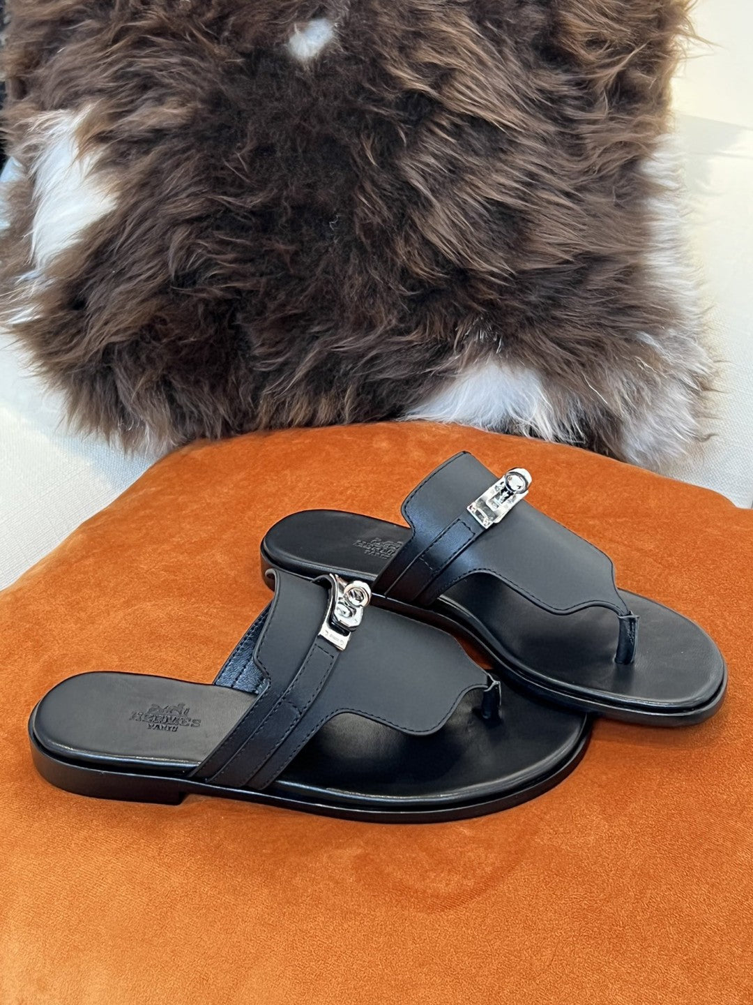 Hermes Elixir Neo Sandal Black