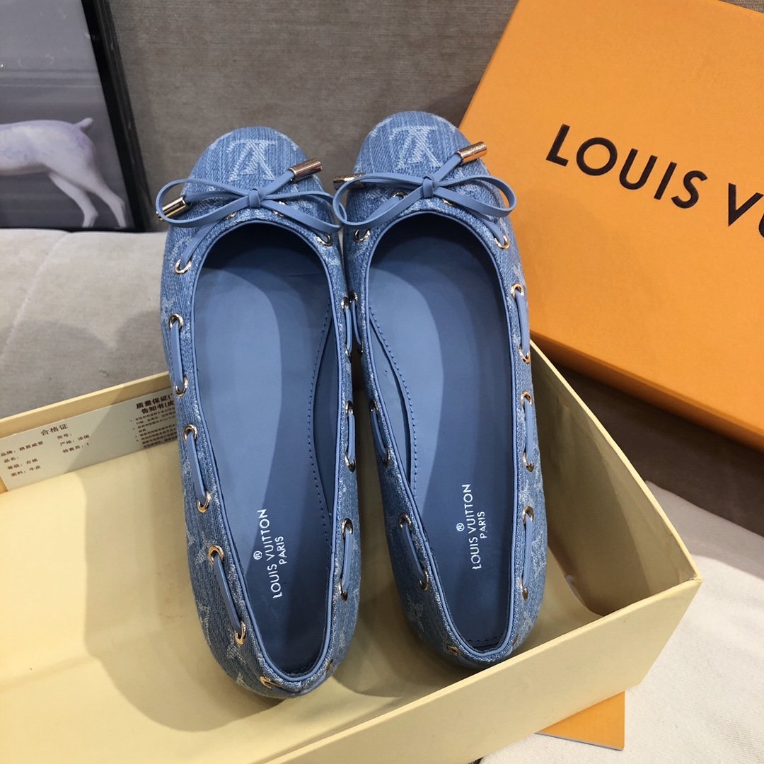 Louis Vuitton Gloria Flat Loafer Blue
