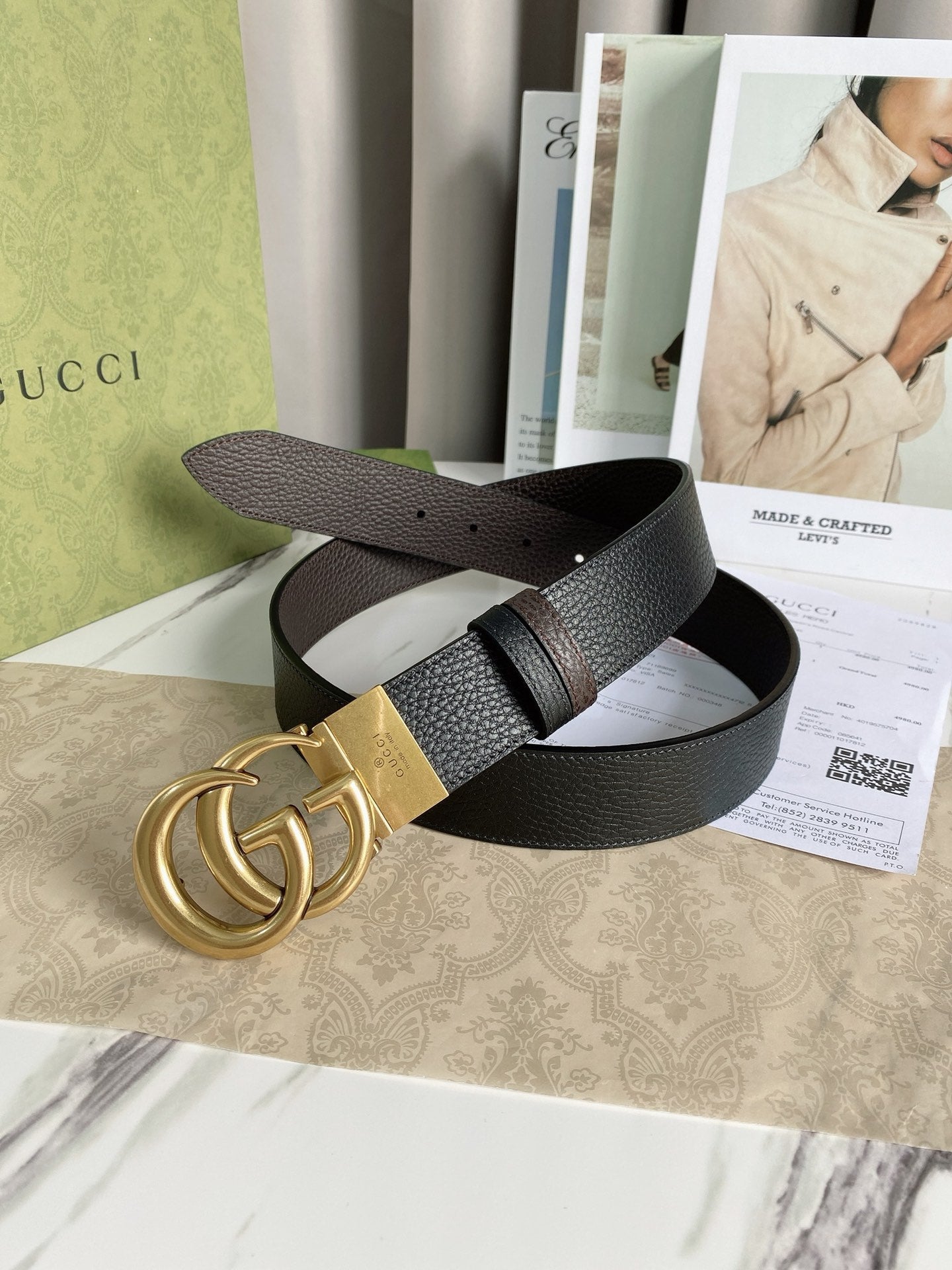 Gucci Marmont Reversible Belt