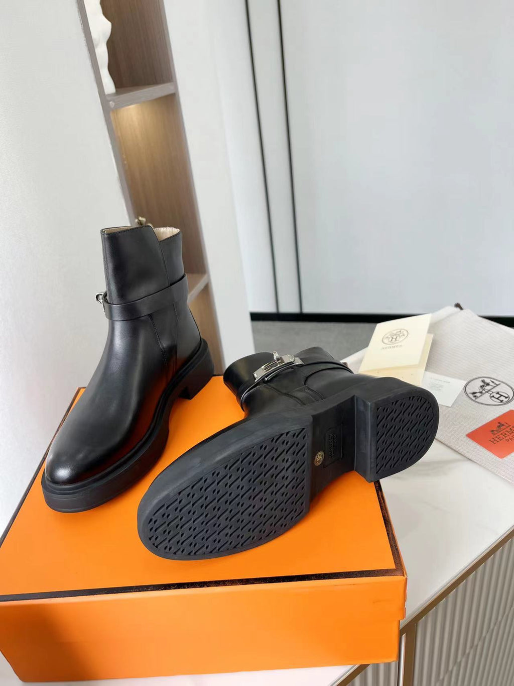 Hermes Neo Ankle Boot Black