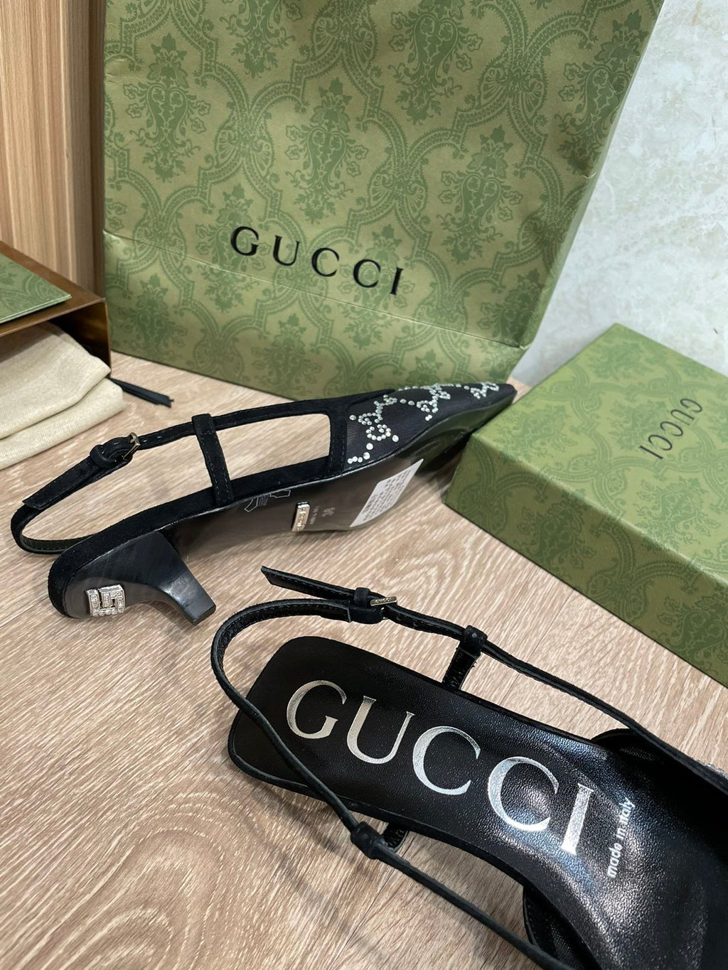 Gucci Balenciaga The Hacker Project Square Knife Pump Black