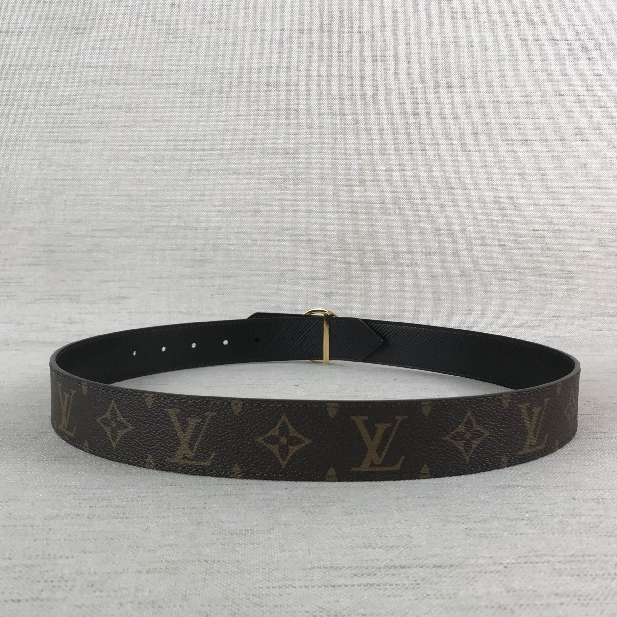 Louis Vuitton Cricle LV Initiales Belt Black