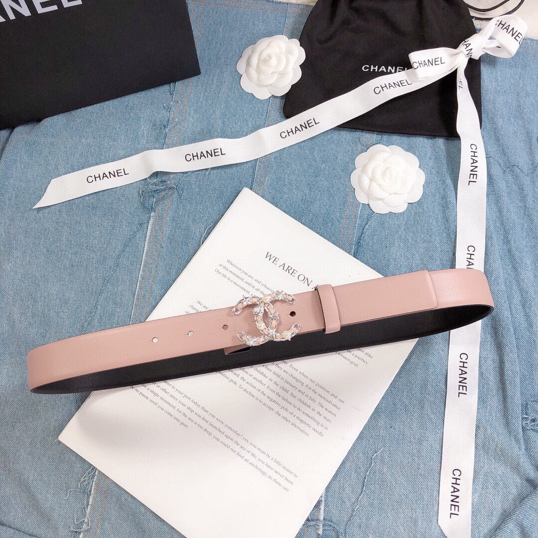 Chanel Belt With Double C Buckle