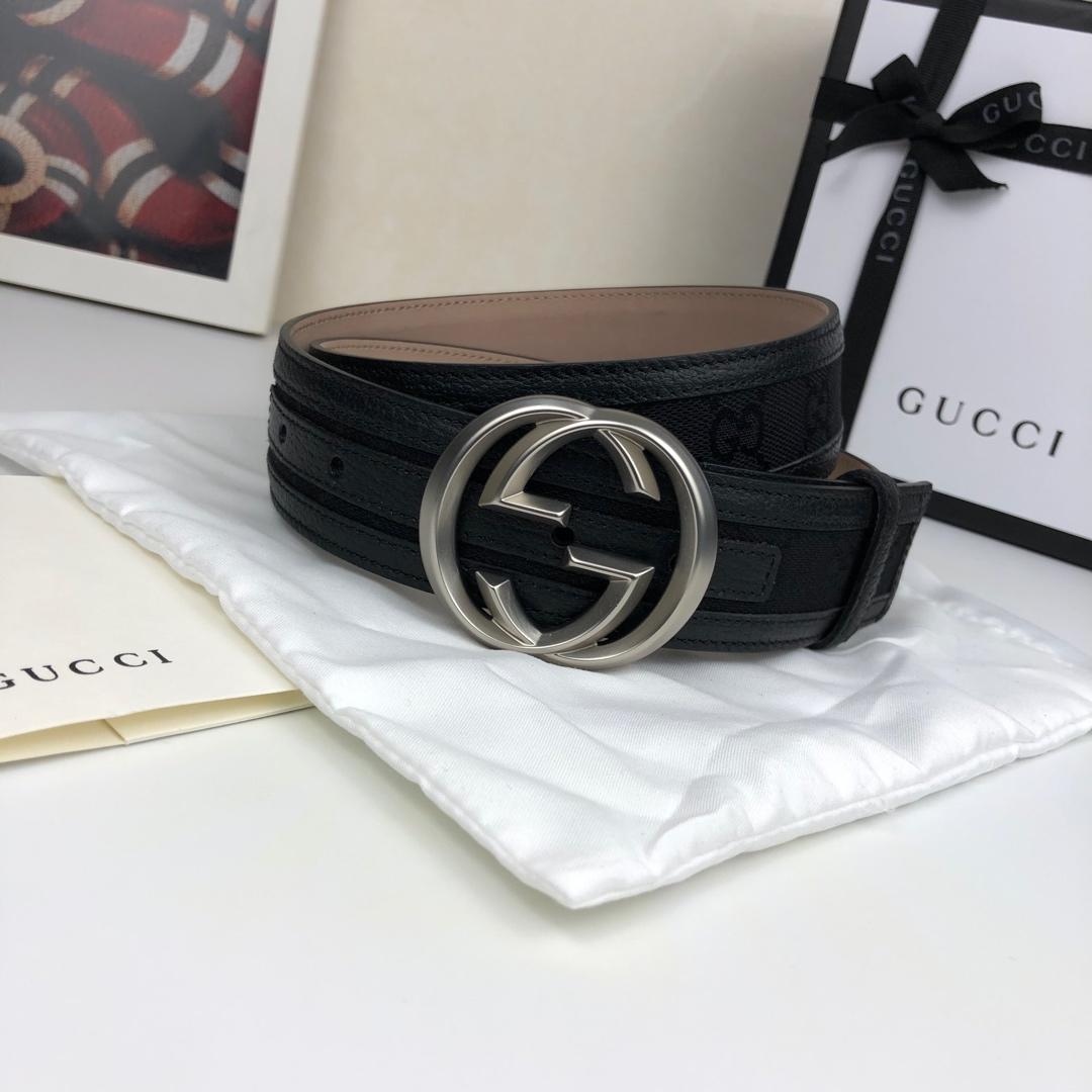 Gucci Belt With Double G Buckle Black