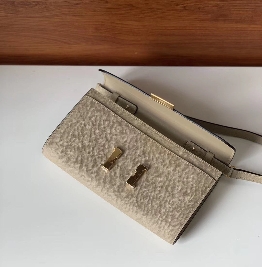 Hermes Constance Togo 21cm Cream