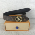 Louis Vuitton Cricle LV Initiales Belt Brown