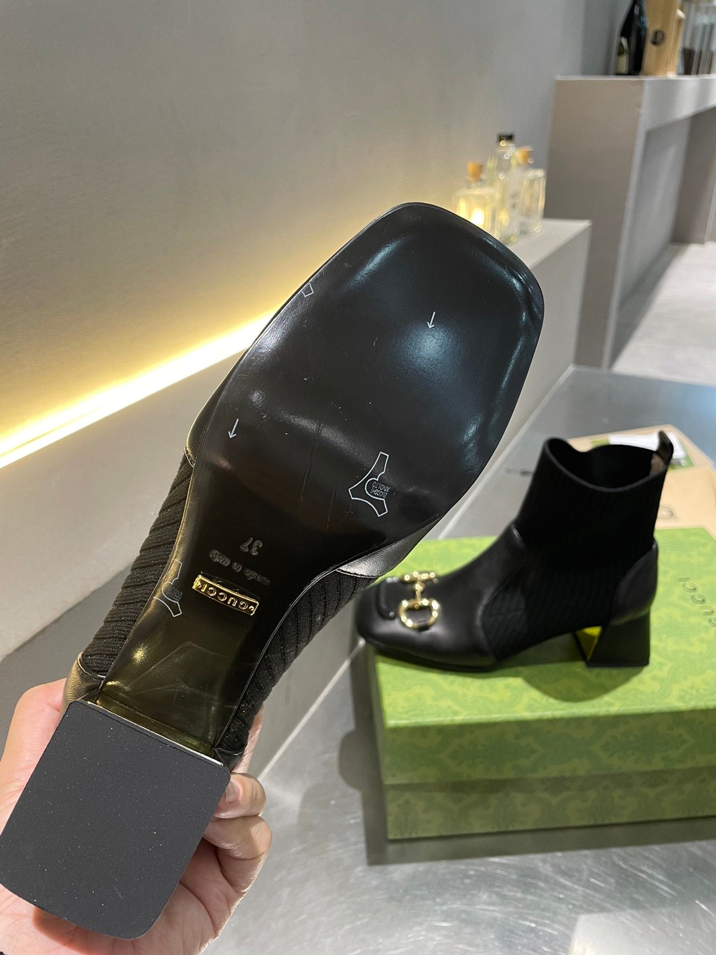 Gucci Ankle Boots With Horsebit Black