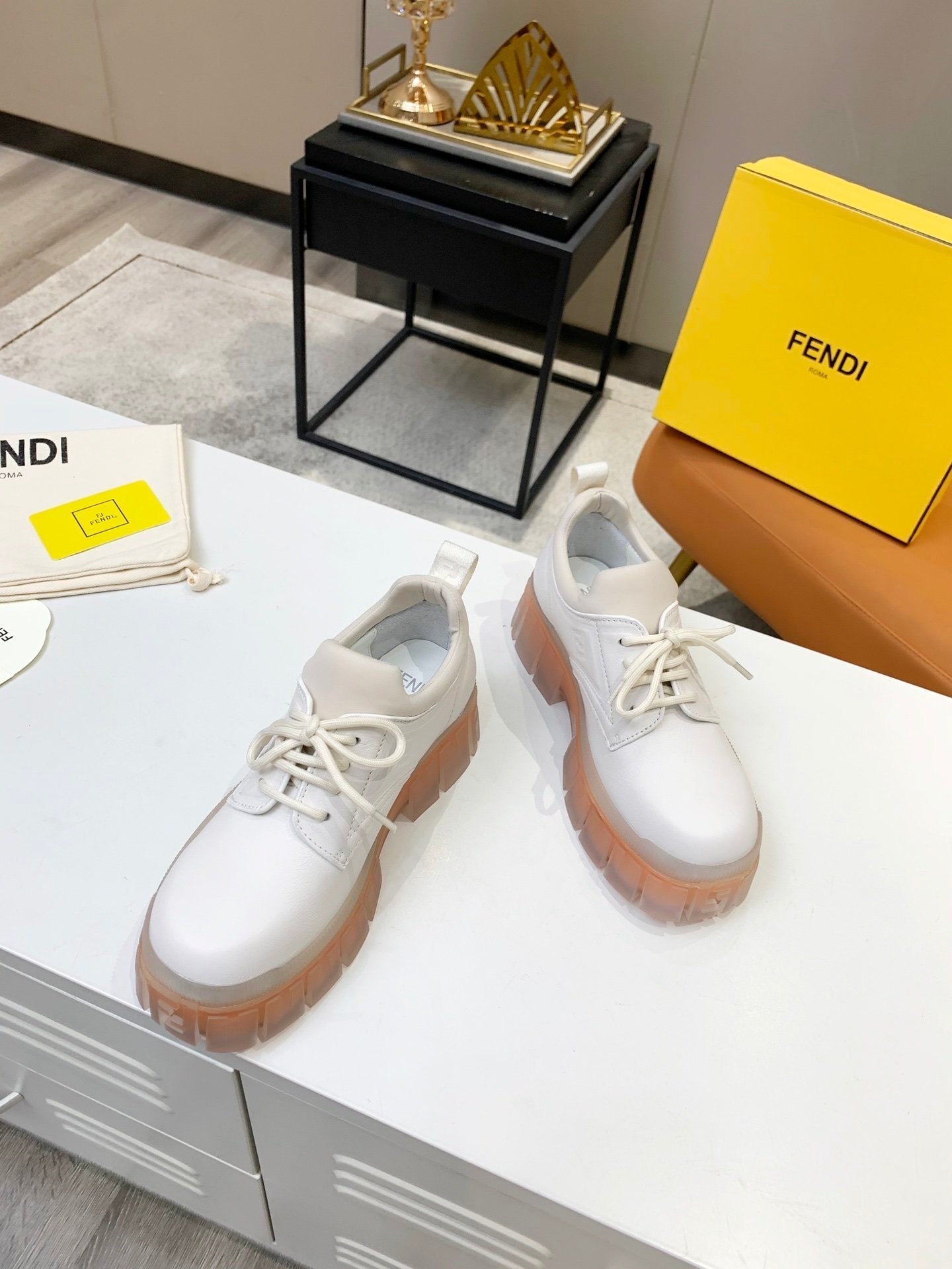 Fendi Force White Low Top White