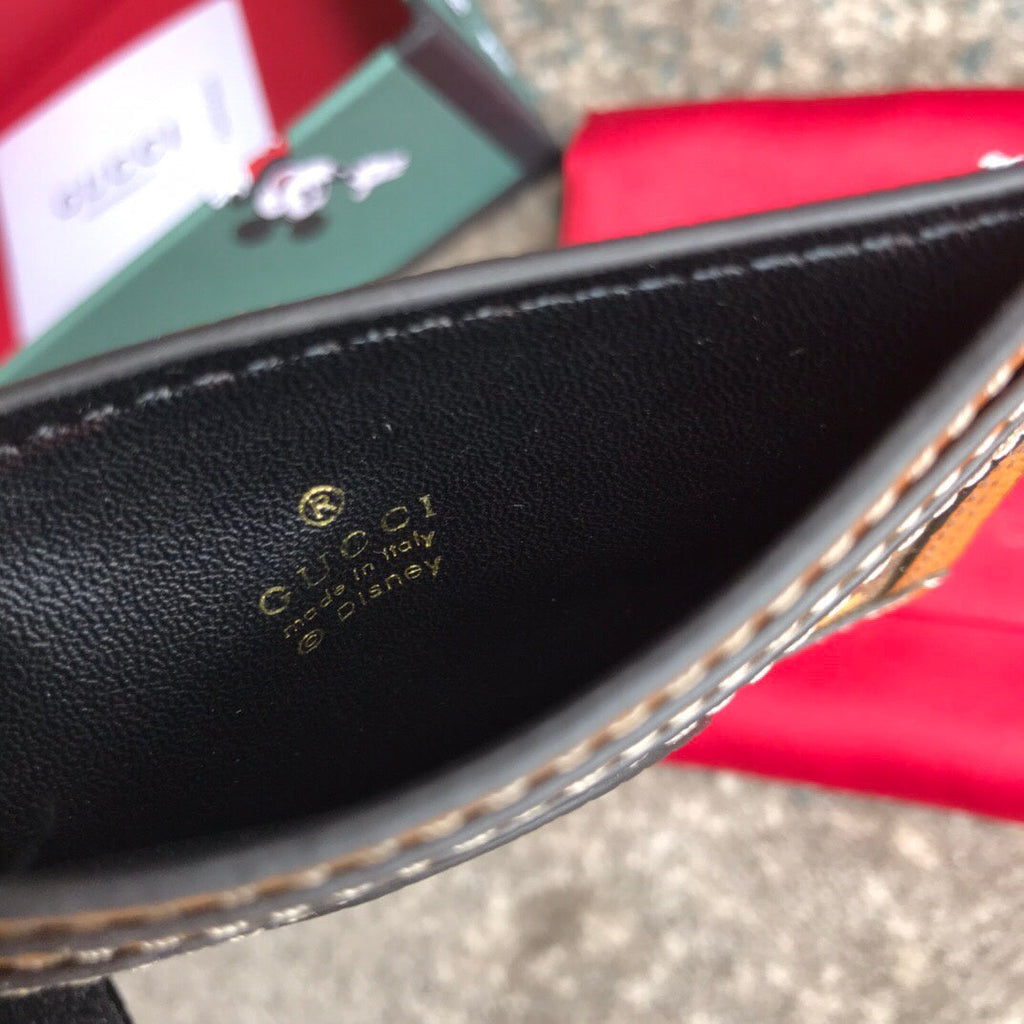 Gucci Disney Mickey Orange Cardholder 10cm