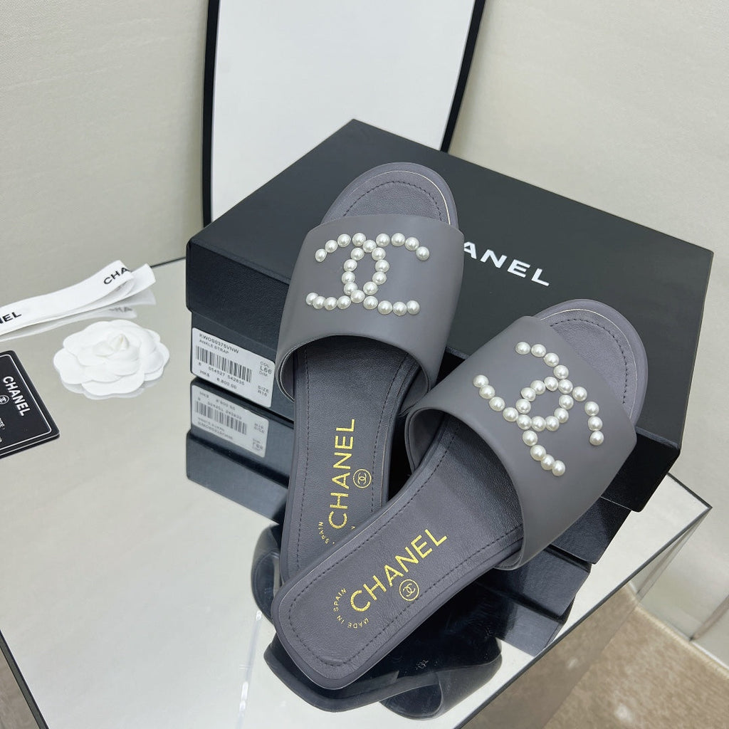 Chanel Sandals Grey