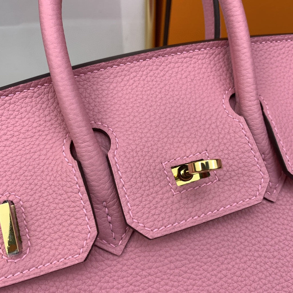Hermes Birkin 25 Nata Swift Gold Hardware Pink