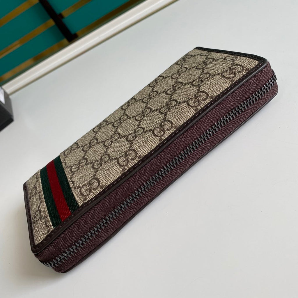 Gucci Beige Zip Around Wallet 19cm