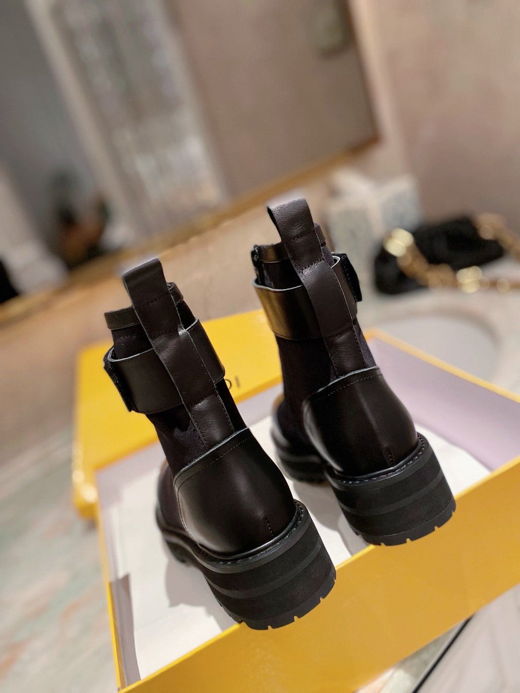 Fendi Force Black High Top Black