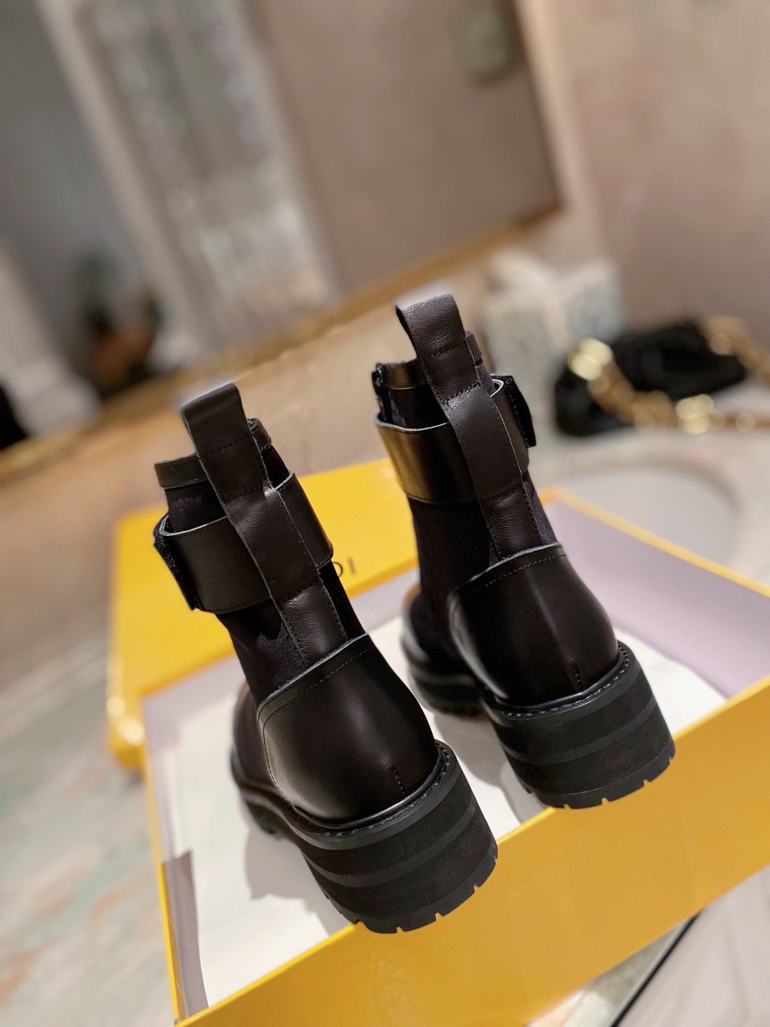 Fendi Force Black High Top Black