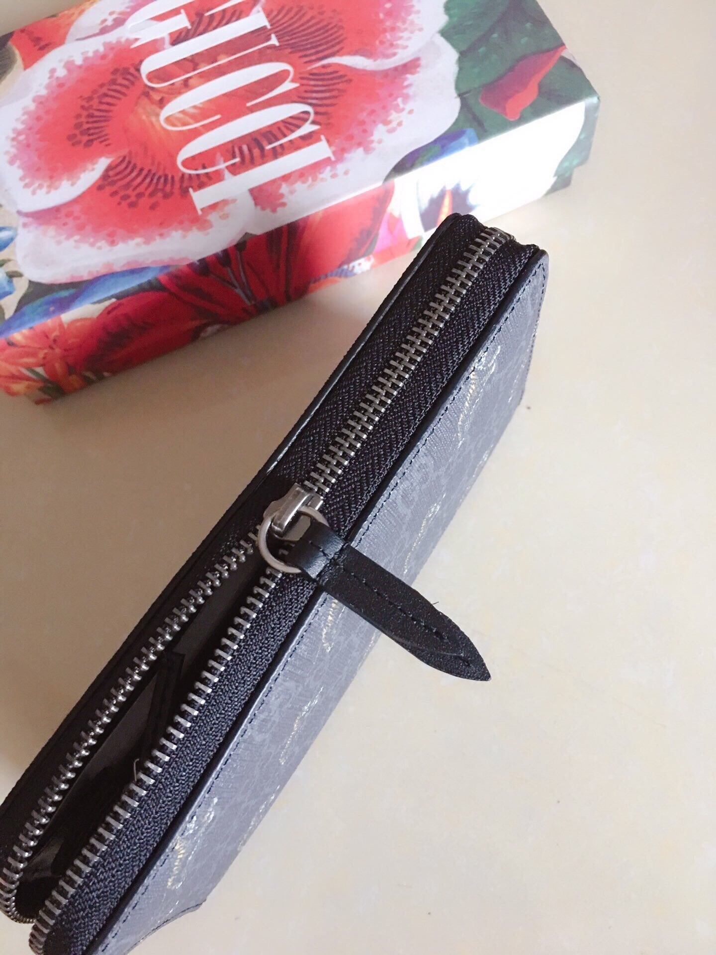 Gucci Ophidia GG Zip Around Wallet 19cm