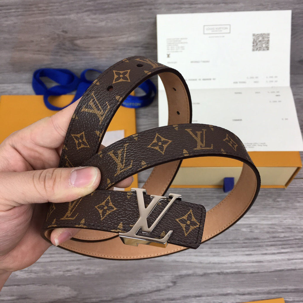 Louis Vuitton LV Initiales Belt Brown