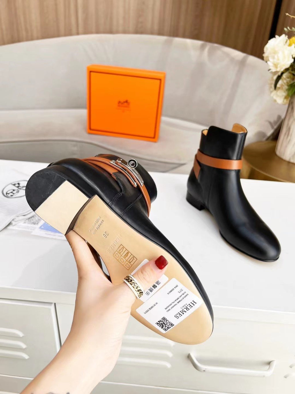 Hermes Neo Ankle Boot Black