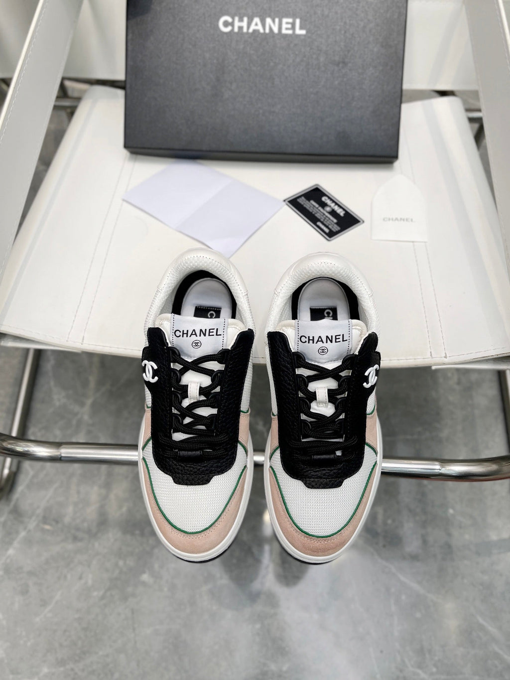 Chanel Trainers Sneakers White/Beige