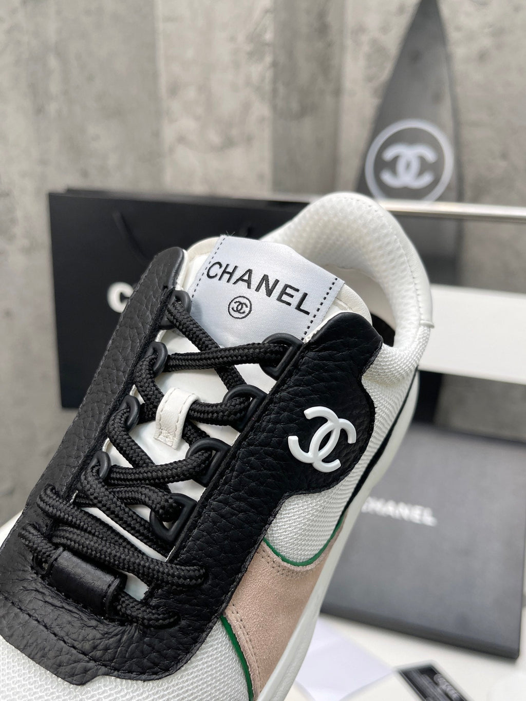 Chanel Trainers Sneakers White/Beige