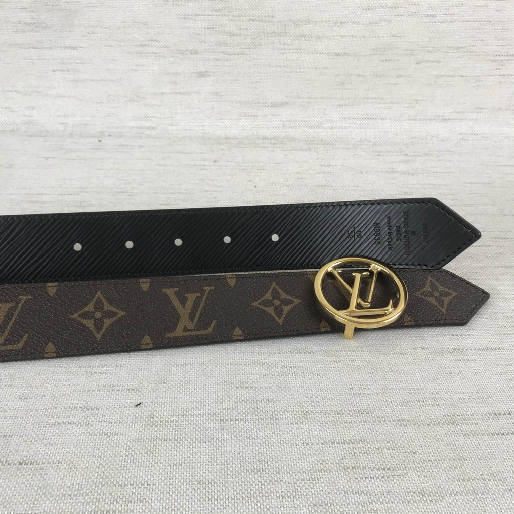 Louis Vuitton Cricle LV Initiales Belt Black