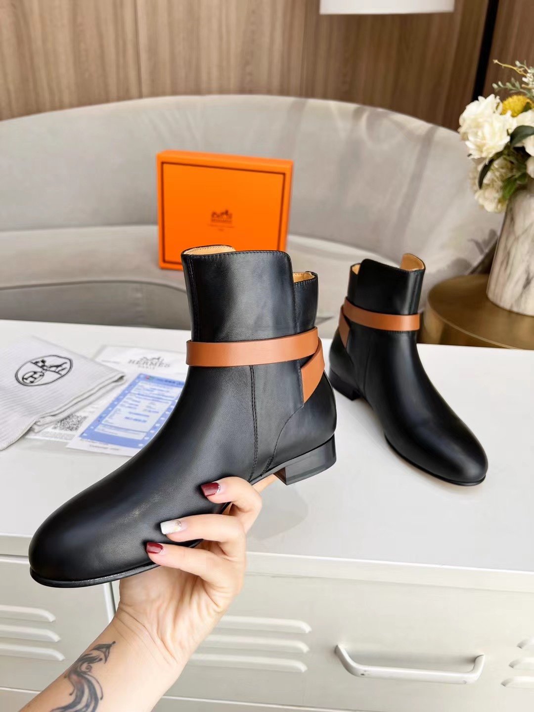 Hermes Neo Ankle Boot Black