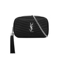 Saint Laurent Monogram Camera Lou Mini Quilted Black/Silver Black Leather Shoulder Bag