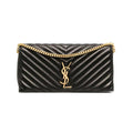Saint Laurent Monogram Kate Shoulder 99 Quilted Baguette Black Leather Cross Body Bag