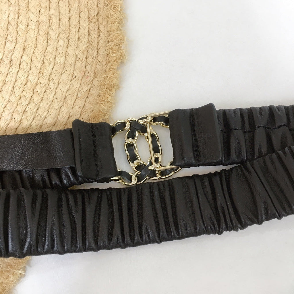 Chanel Belt With Double C Buckle Black
