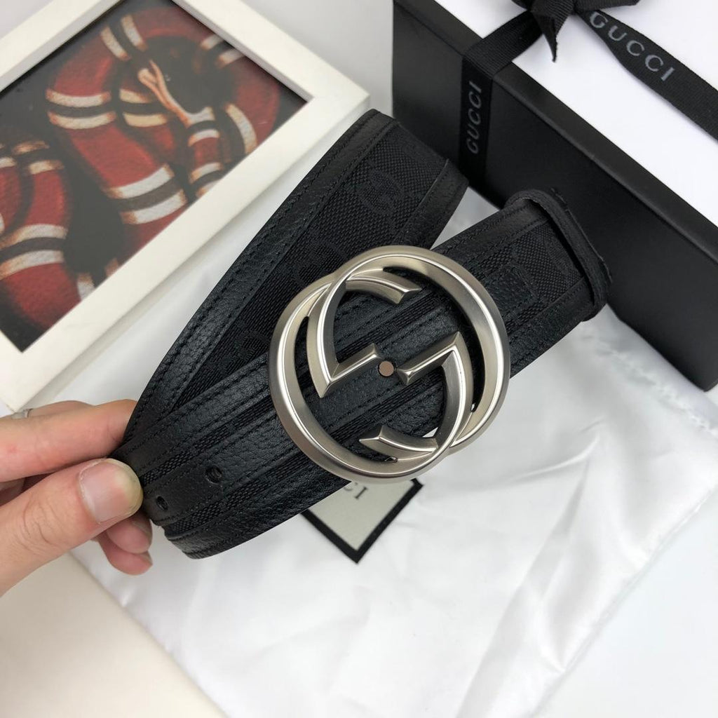 Gucci Belt With Double G Buckle Black