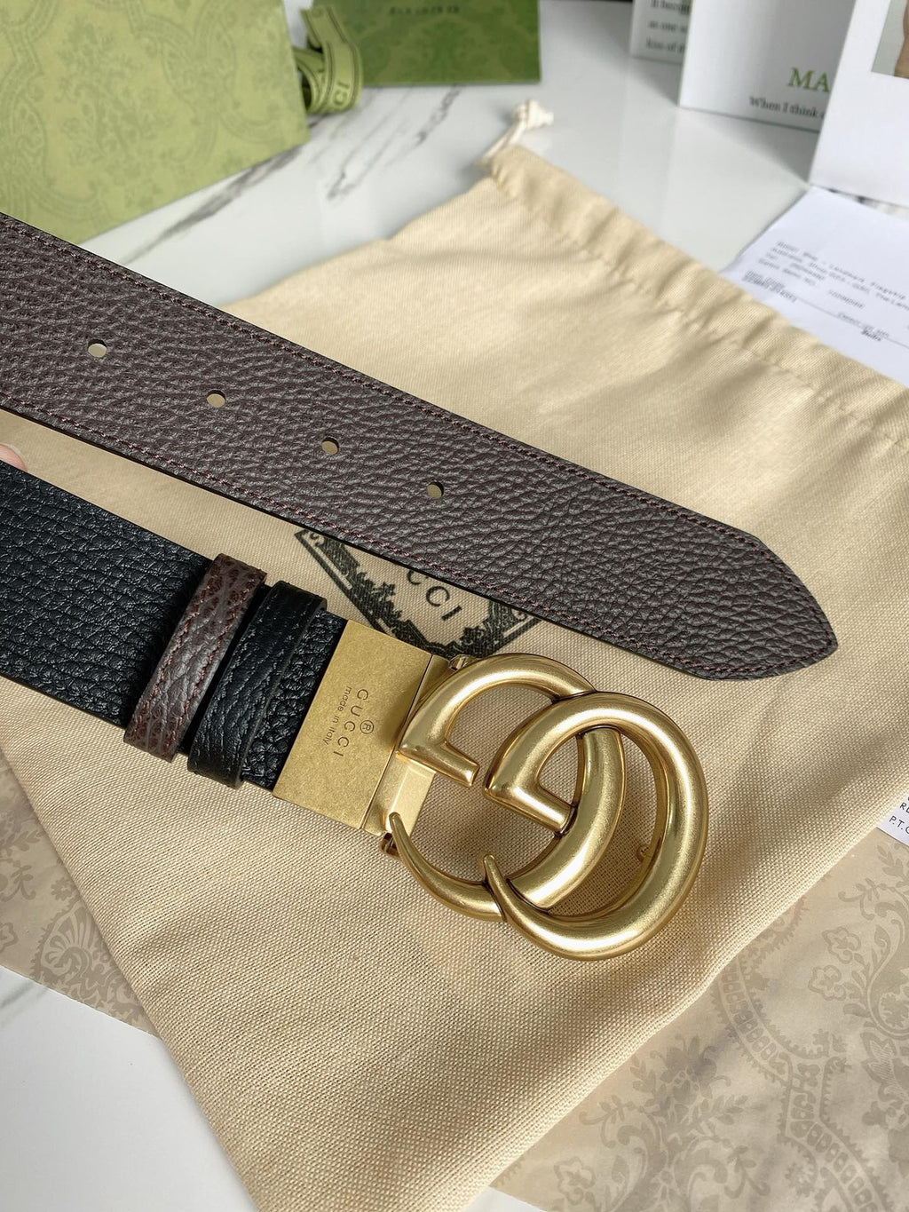 Gucci Marmont Reversible Belt