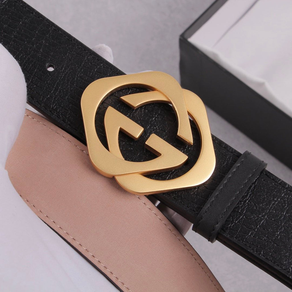 Gucci Belt With Double G Buckle Black