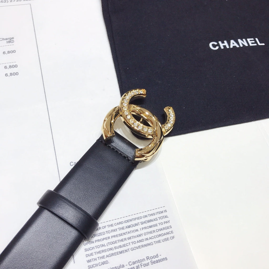Chanel Belt With Double C Buckle