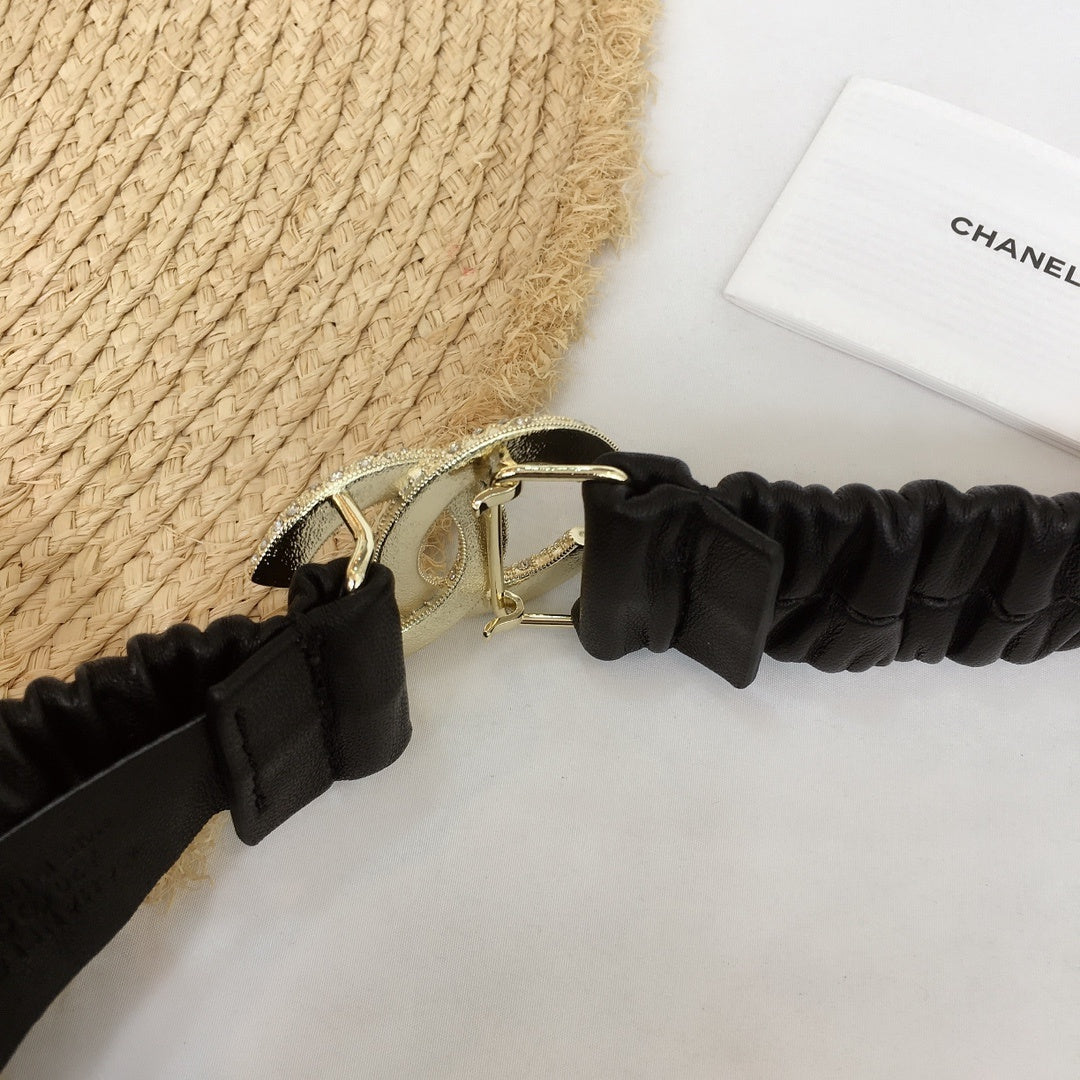 Chanel Belt With Beaded Buckle Black