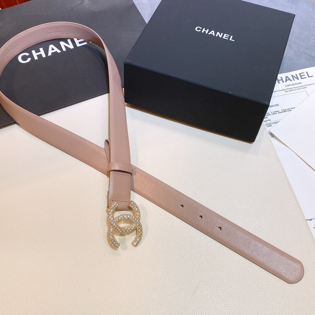 Chanel Belt With Double C Buckle