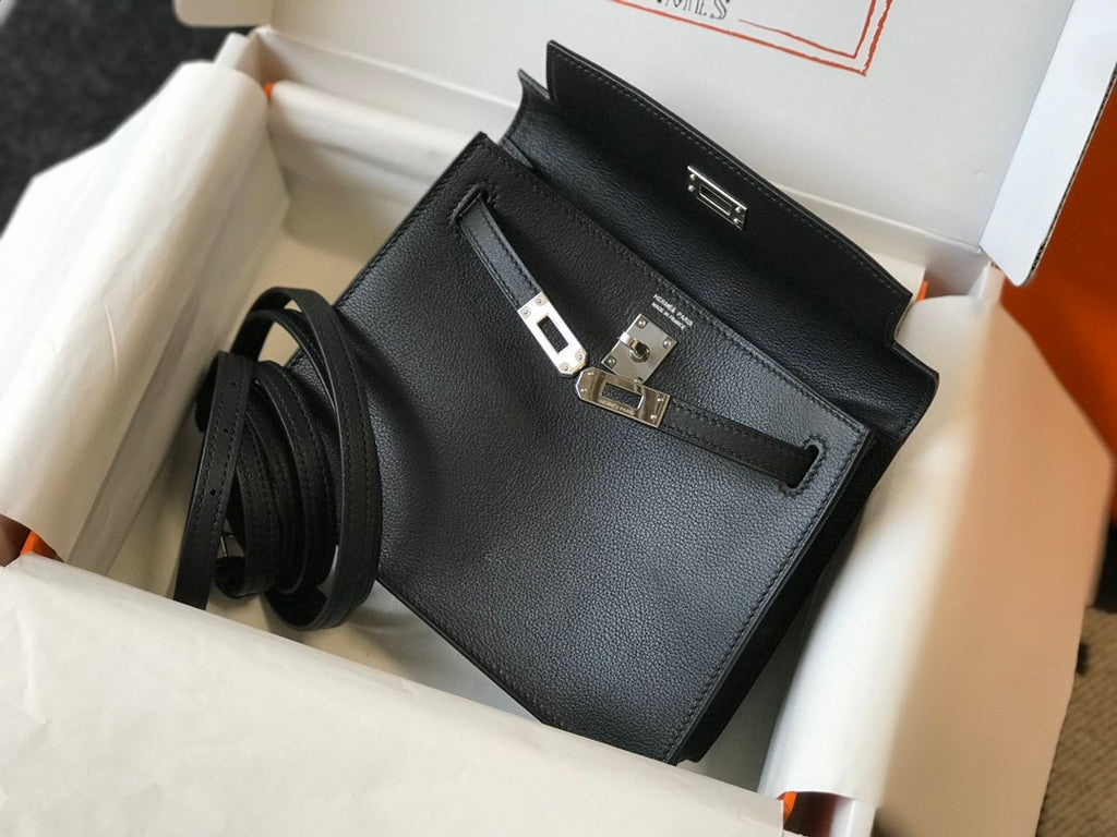 Hermes Handle Bag 22cm Black