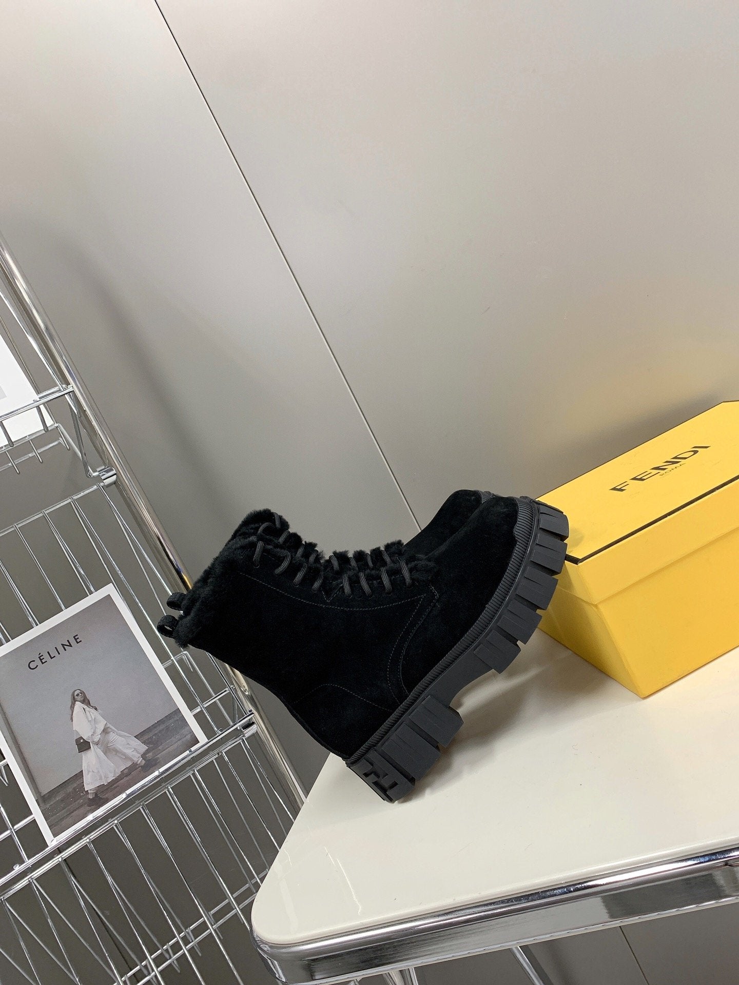 Fendi Signature Boots Black