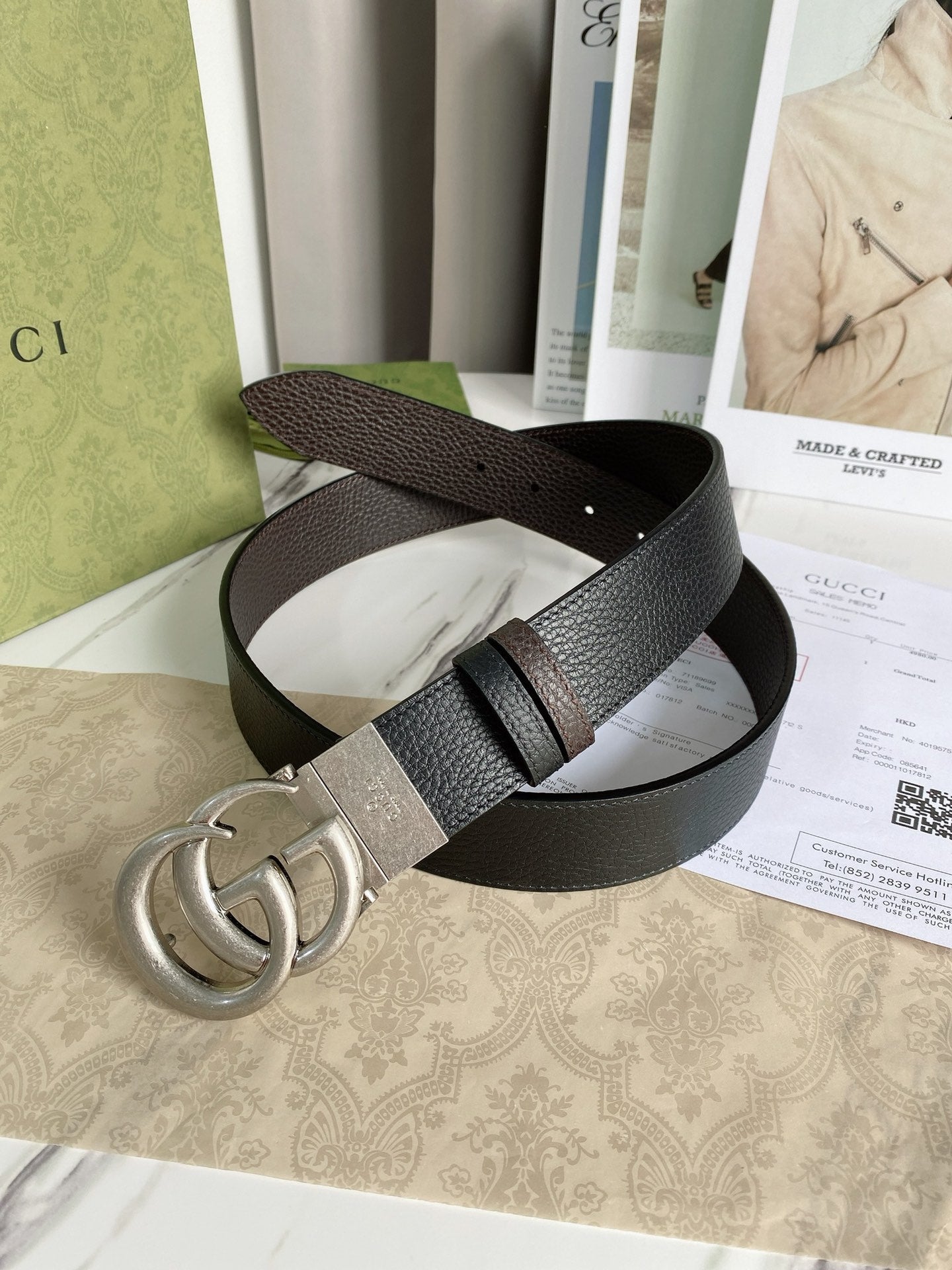 Gucci Marmont Reversible Belt