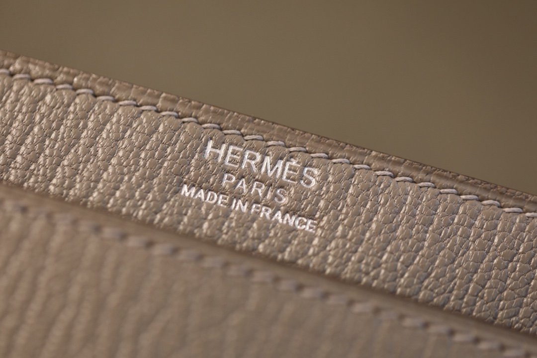 Hermes Verrou Chain Birkin Handle Bag 17cm Grey