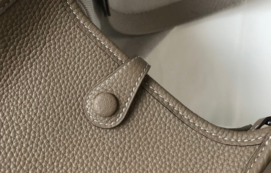 Hermes Handle Bag 17cm Grey