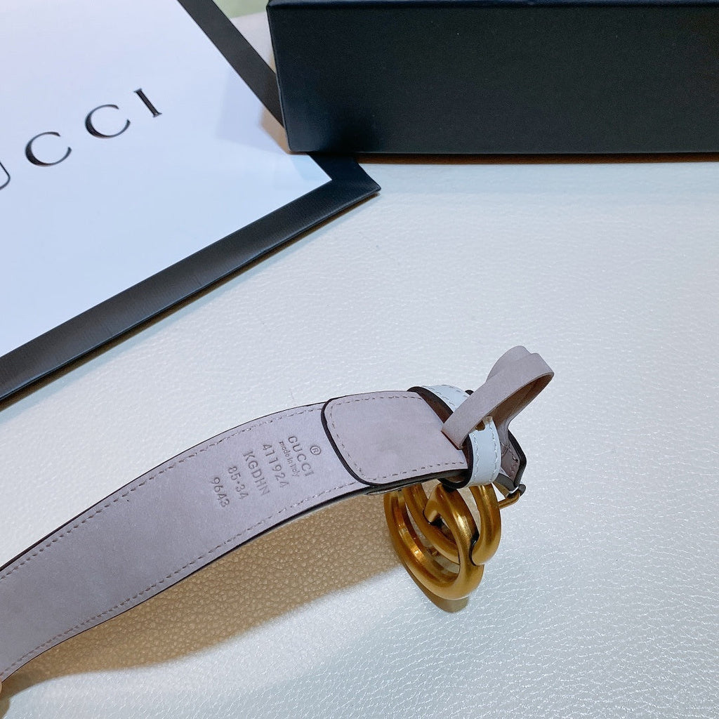 Gucci GG Thin Marmont Belt Brown