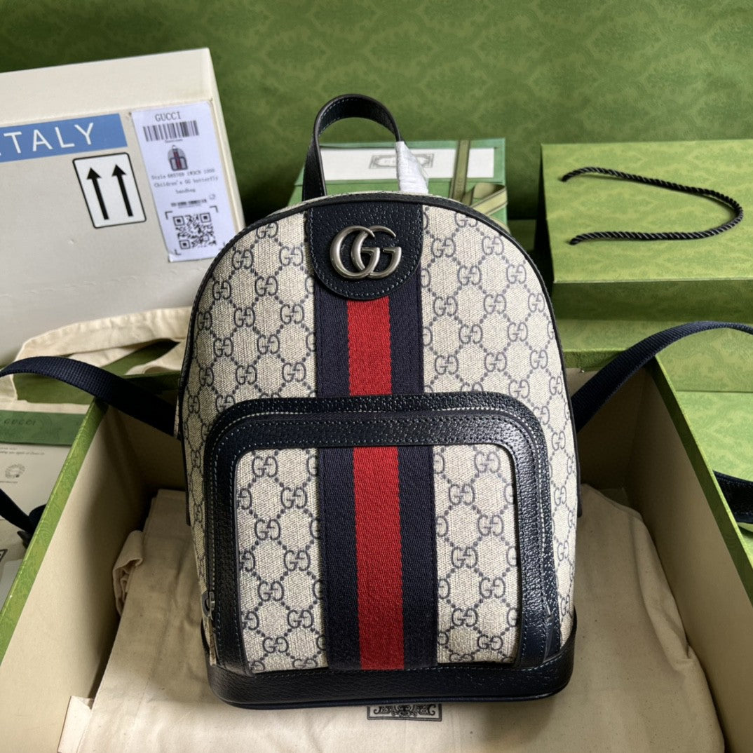 Gucci Ophidia GG Supreme Backpack 29cm Beige