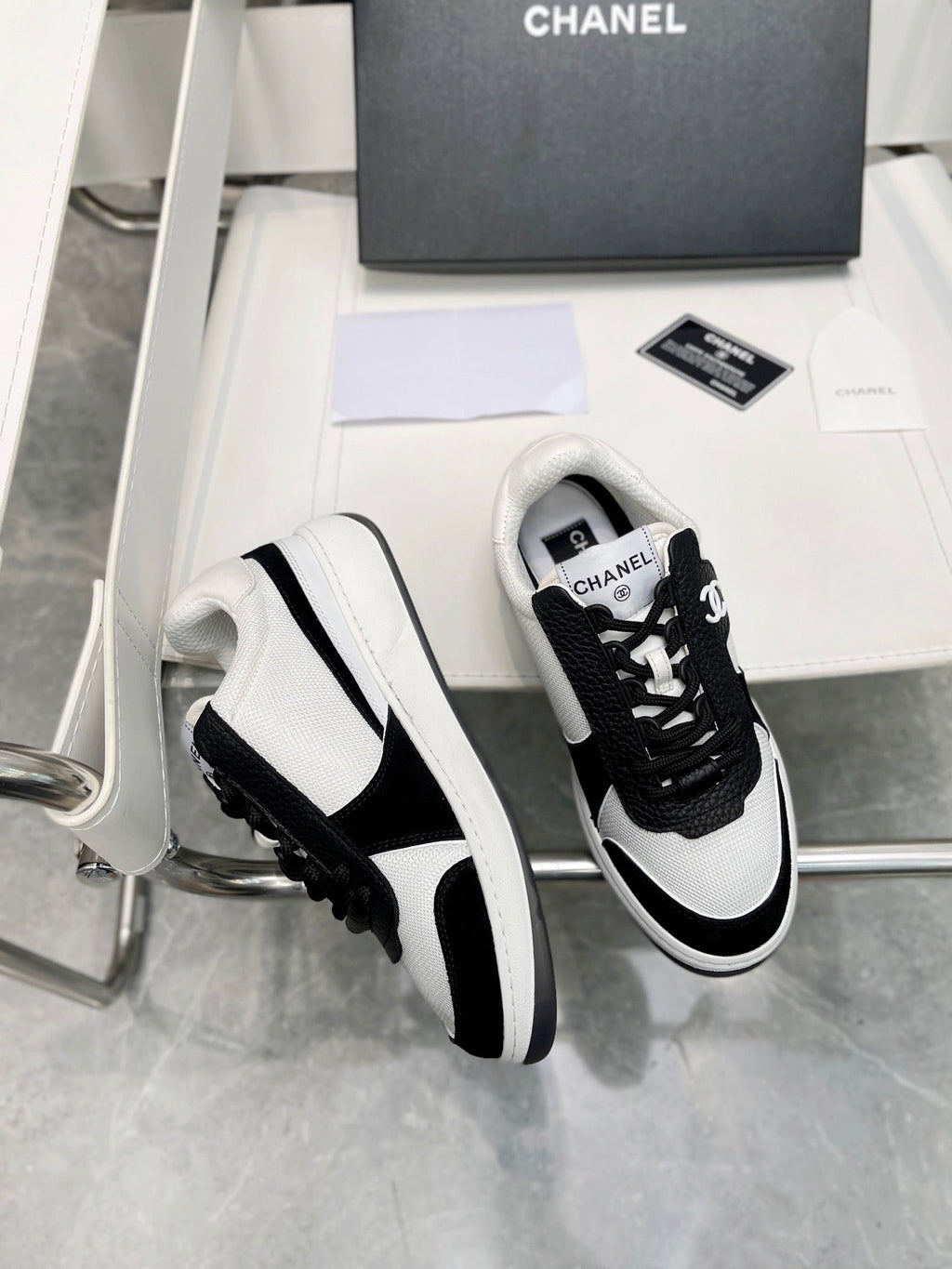 Chanel Trainers Sneakers White/Black