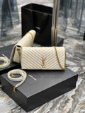 Saint Laurent Kata 99 Chain Bag With Gold Hardware 26cm