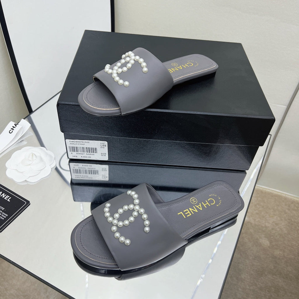 Chanel Sandals Grey