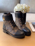 Louis Vuitton Wonderland Flat Ranger Monogram Canvas Calfskin Leather Fall/Winter 2019 Collection Black/Brown