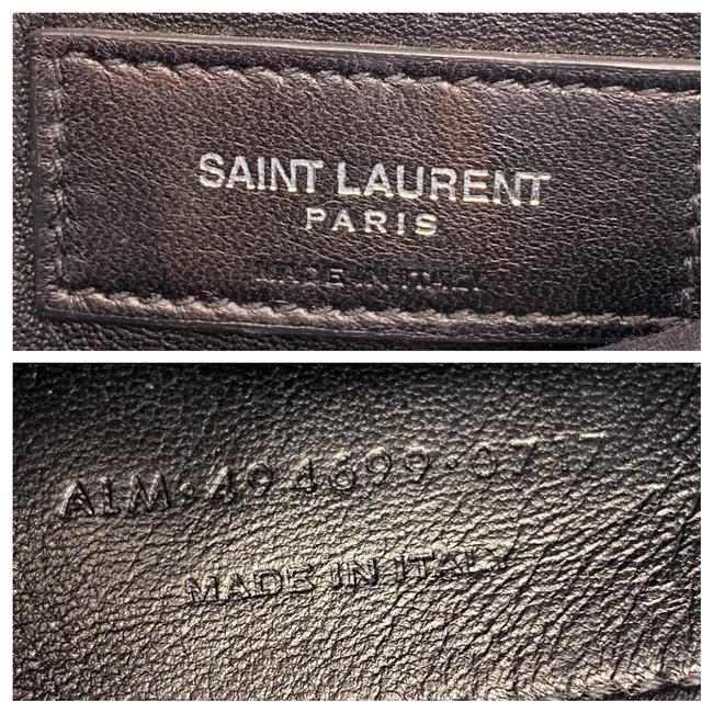Saint Laurent Monogram Loulou Calfskin Y Quilted Monogram Small Chain Satchel Blue Leather Shoulder Bag