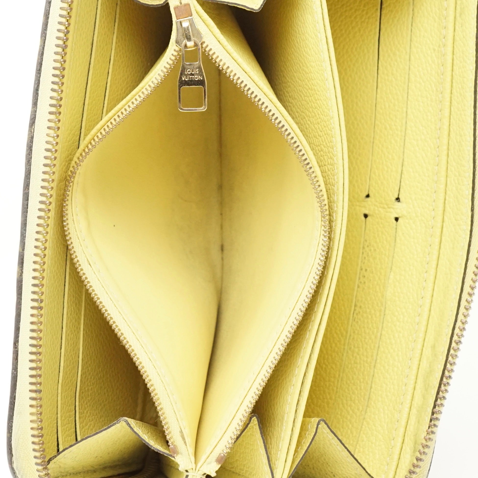 Louis Vuitton Zippy Wallet Yellow