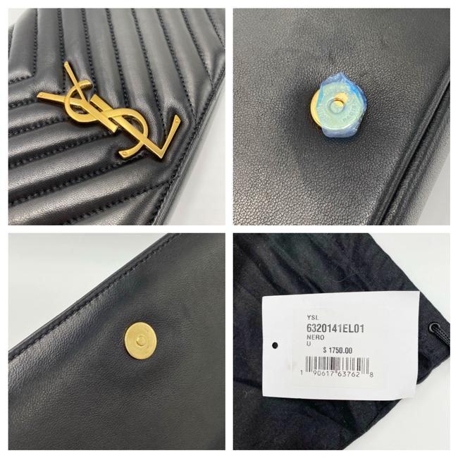 Saint Laurent Monogram Kate Shoulder 99 Quilted Baguette Black Leather Cross Body Bag